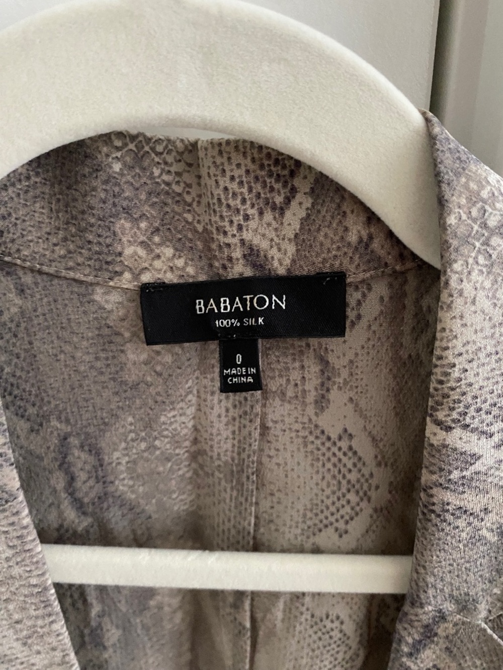 Silk Babaton blazer